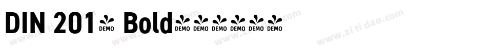 DIN 2014 Bold字体转换